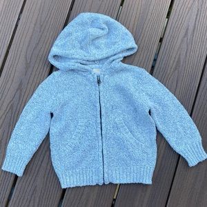 Gymboree zip up hooded cardigan- 12-18months